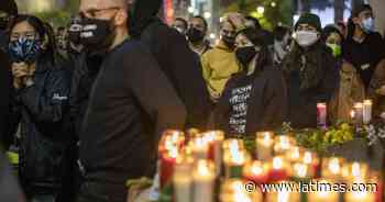 Protesters march in Hollywood denouncing Daunte Wright shooting - Los Angeles Times