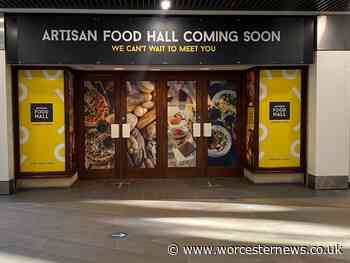 First look at food hall in former Worcester Debenhams store as signs go up - Worcester News