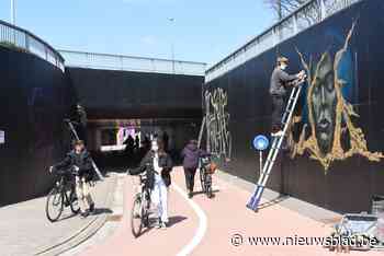 Graffitikunstenaars fleuren Molse fietstunnels op tijdens Tunnelvisie