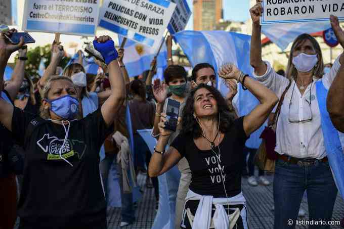 Protestan en Buenos Aires contra nuevas restricciones sanitarias - Listín Diario