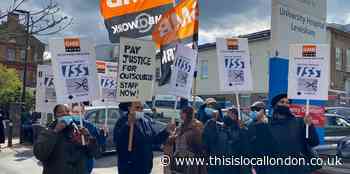 Covid: Lewisham hospital cleaners protest against hours cut