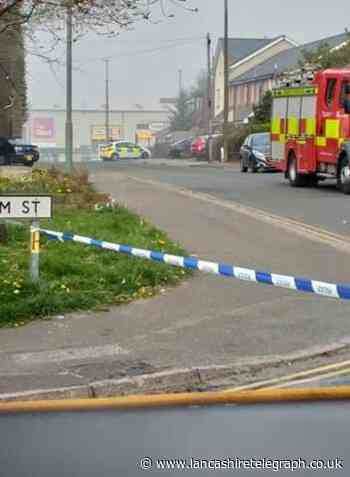 Blackburn residents told to close windows and doors as fire breaks out at former plastics factory