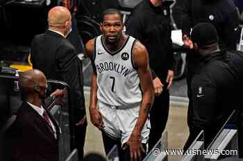 Kevin Durant Leaves Nets' Game in Miami With Thigh Injury