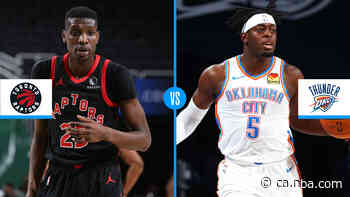 Toronto Raptors vs. Oklahoma City Thunder: Game preview, injury report, TV channel, start time and betting odds - NBA CA