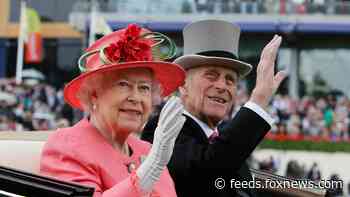 Queen Elizabeth seen wiping tears away after Prince Philip funeral