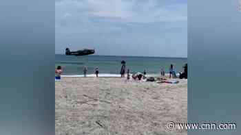 WWII era plane makes emergency landing near Florida beach