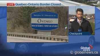 Quebec-Ontario border closed