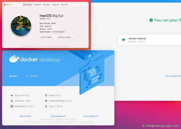New Docker Desktop for Mac supports Apple M1 Silicon
