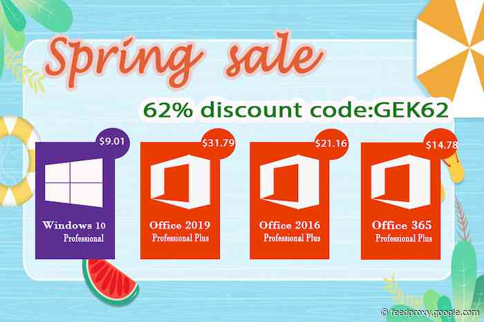 Sales Promotion: Windows 10 Pro key @$9.01, and Office 2019 Pro @ $31.79