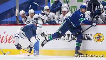 Canucks defenceman Edler suspended two games for kneeing Leafs forward Hyman