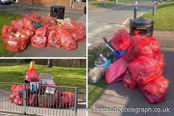 Mosque volunteers pick up 250 bags of rubbish and clear 100 streets in two hours!