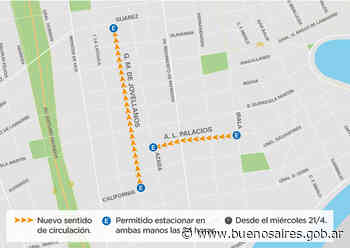 Cambio de sentido en las calles Jovellanos y Palacios - buenosaires.gob.ar
