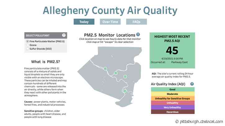 Allegheny Co. Health Dept. Launches New Air Quality Dashboard