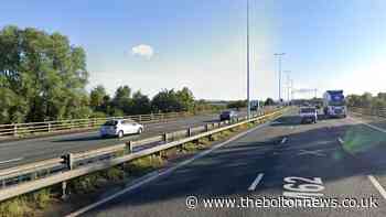 Lane closed at Simister Island M62 following crash