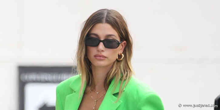 Hailey Bieber Puts Her Long Legs on Display In Super Short Shorts
