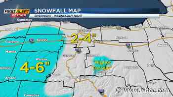 First Alert Weather: Yellow Alert for wet snow Wednesday