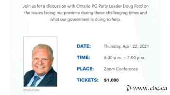 Ford, noticeably absent from question period, to hold $1,000 PC-party Zoom fundraiser