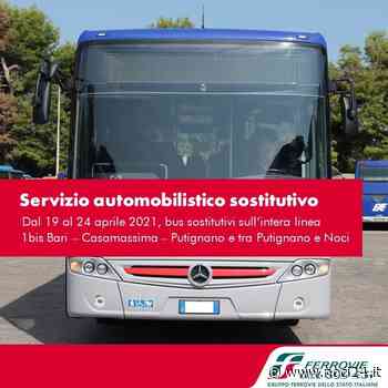 Avviso servizio automobilistico sostitutivo sulla linea Bari-Casamassima-Putignano e sulla tratta Putignano-Noci - NOCI24.it
