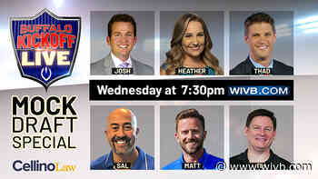 TONIGHT: Watch Buffalo Kickoff Live's Mock Draft Special at 7:30 p.m.