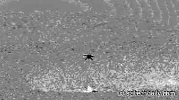 Enhanced Video Shows Dust During NASA Ingenuity Helicopter’s Flight on Mars