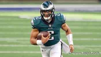 Eagles not ready to name Hurts starting QB