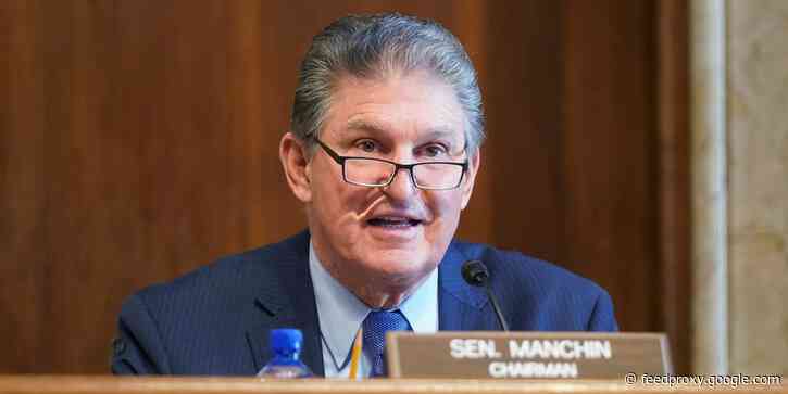'Hell no don't raise them!': Manchin dismisses GOP-favored gas taxes and user fees to pay for infrastructure