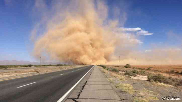 Strong winds, blowing dust could affect travel on southern Arizona highways Wednesday