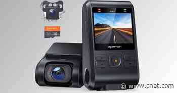 Get this cleverly designed dual front and rear dash cam with hidden cabling for just $40     - CNET