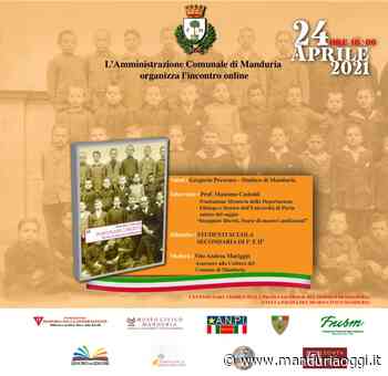 MANDURIA - Festa della Liberazione, sabato la presentazione del libro di Massimo Castoldi 'Insegnare libertà. Storie di maestri antifascisti' - ManduriaOggi