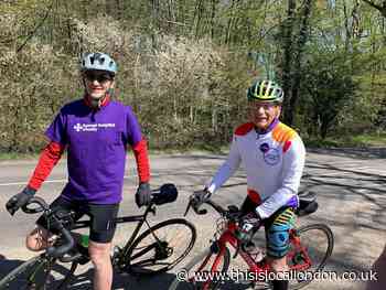 Mill Hill friends cycle 54 miles for NHS after illness
