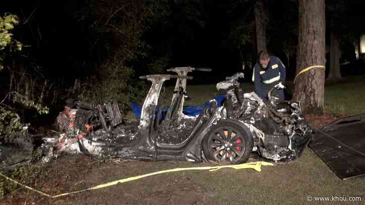 Second victim identified after fiery, deadly Tesla crash north of Houston - KHOU.com