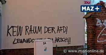 Nach AfD-Parteitag: Drohung und Farbanschlag in Falkensee - Märkische Allgemeine Zeitung