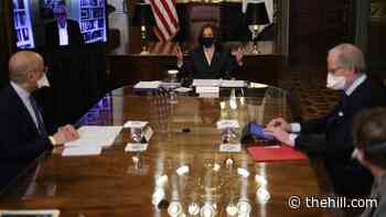 Harris meets with foundation heads on root causes of migration