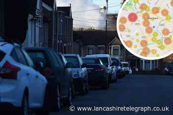 Blackburn streets with the most recorded car crimes