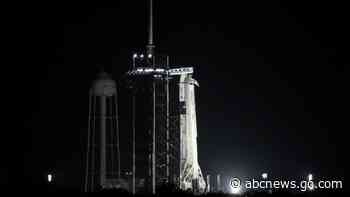 Astronauts arrive at pad for SpaceX flight on used rocket