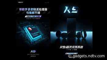Oppo K9 5G to Launch With Qualcomm Snapdragon 768G SoC, Smart Band and TWS Earphones Teased