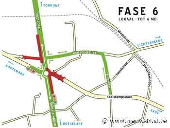 Werken aan rotonde Brugsebaan gaan van start en dat zal veel hinder veroorzaken