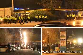 Police called to crowds, crash and fireworks at Valley Park