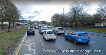 Police cordon in place as emergency services deal with crash between van and car