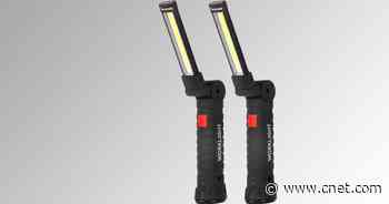 Get a pair of rechargeable, handheld magnetic LED work lights for just $13     - CNET