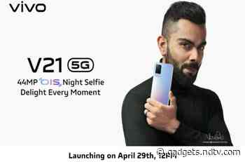 Vivo V21 5G India Launch Confirmed for April 29, Will Go on Sale via Flipkart