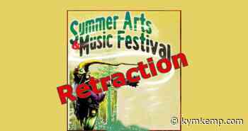 Retraction: Article on the Summer Arts and Music Festival – Redheaded Blackbelt - Redheaded Blackbelt