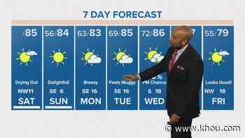 Houston Forecast: Rain moves out, dry air moves in with comfortable temps - KHOU.com