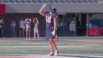 WATCH: Rob Gronkowski sets world record with insane catch ahead of Arizona spring football game