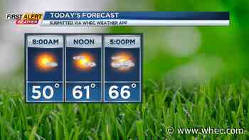 First Alert Weather: Comfortable but cold front approaching