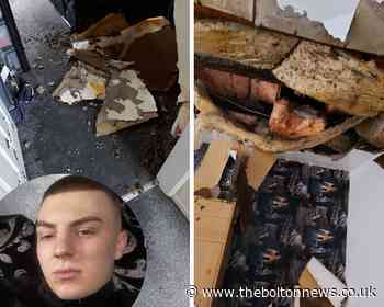 Father's 'devastation' after flat ceiling collapses in town - The Bolton News
