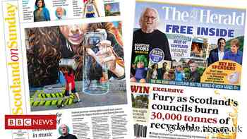Scotland's papers: Summer of 'celebration' hope and waste burn row