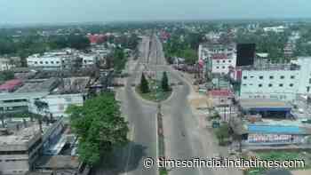 Odisha: Aerial footage shows Baleswar city during weekend lockdown