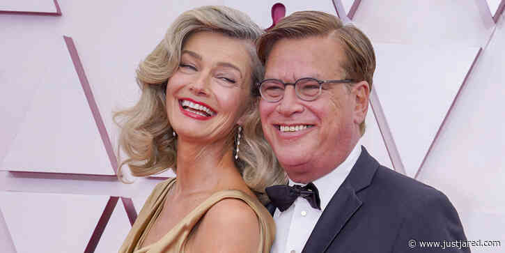 Aaron Sorkin & Model Paulina Porizkova Made Their Red Carpet Debut at the Oscars!