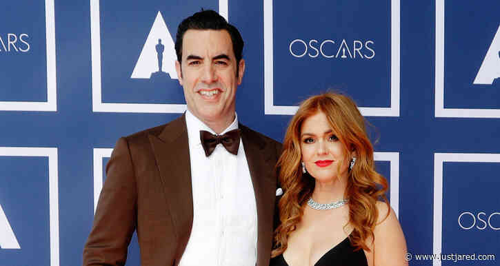 Sacha Baron Cohen & Isla Fisher Attend the Oscars 2021 from Australia!